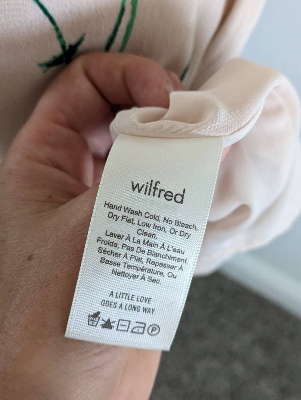 Aritzia Wilfred Floral Back-Tie Midi Dress in Cream and Orange - Picture 5 of 7